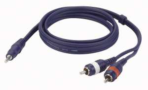 Chinch - 3,5 Klinke Computerkabel 6m